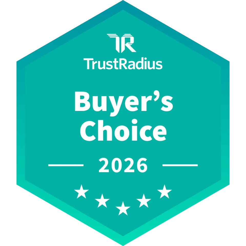 Brightmine 2026 TrustRadius Buyer’s Choice Award badge