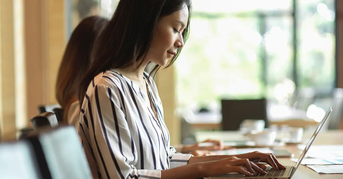 office staff working
