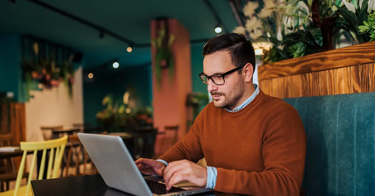 Brightmine-office staff working on a cafe