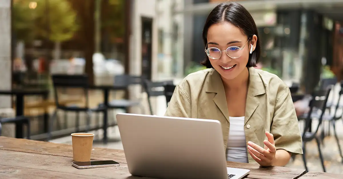 Casual Employee on virtual meeting
