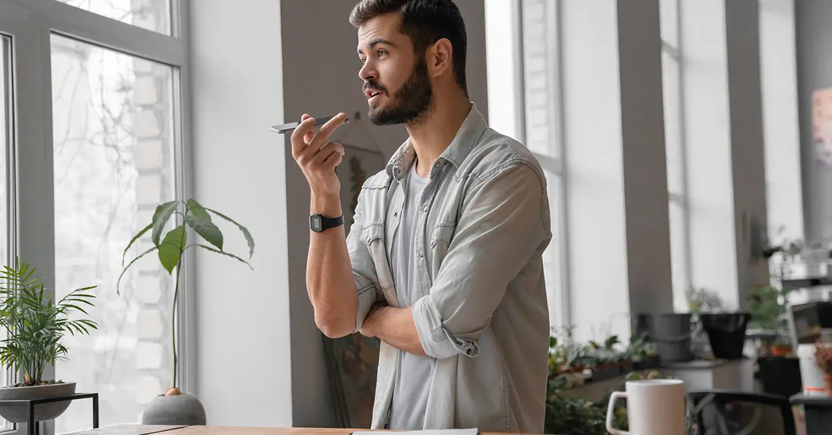 Manager working remotely