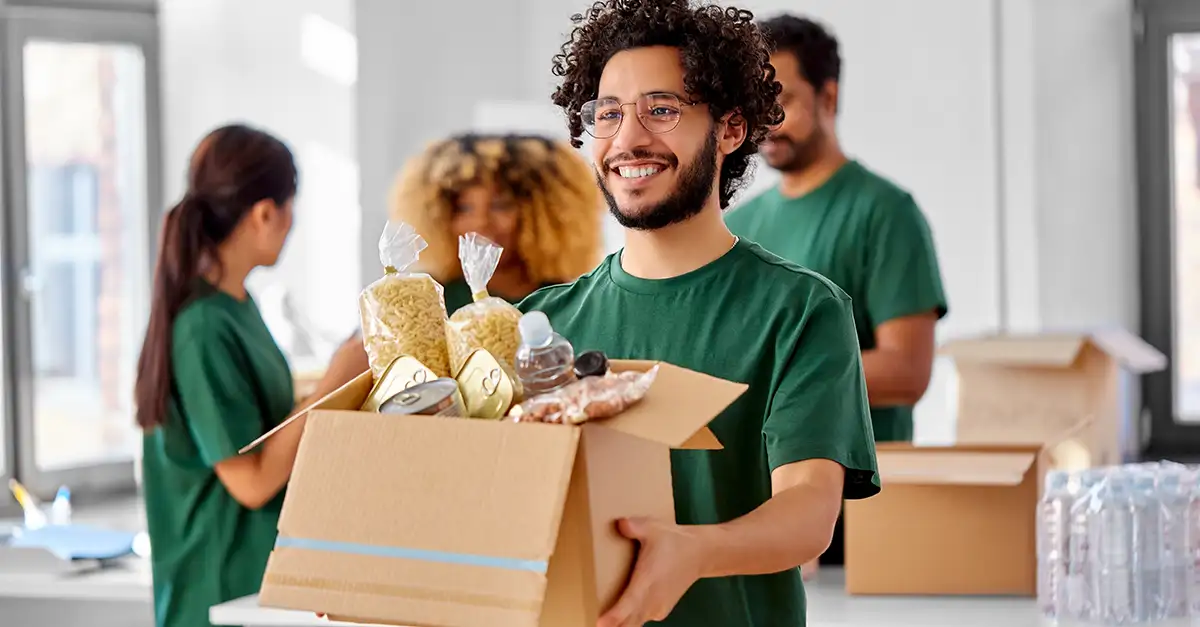 Volunteering donation
