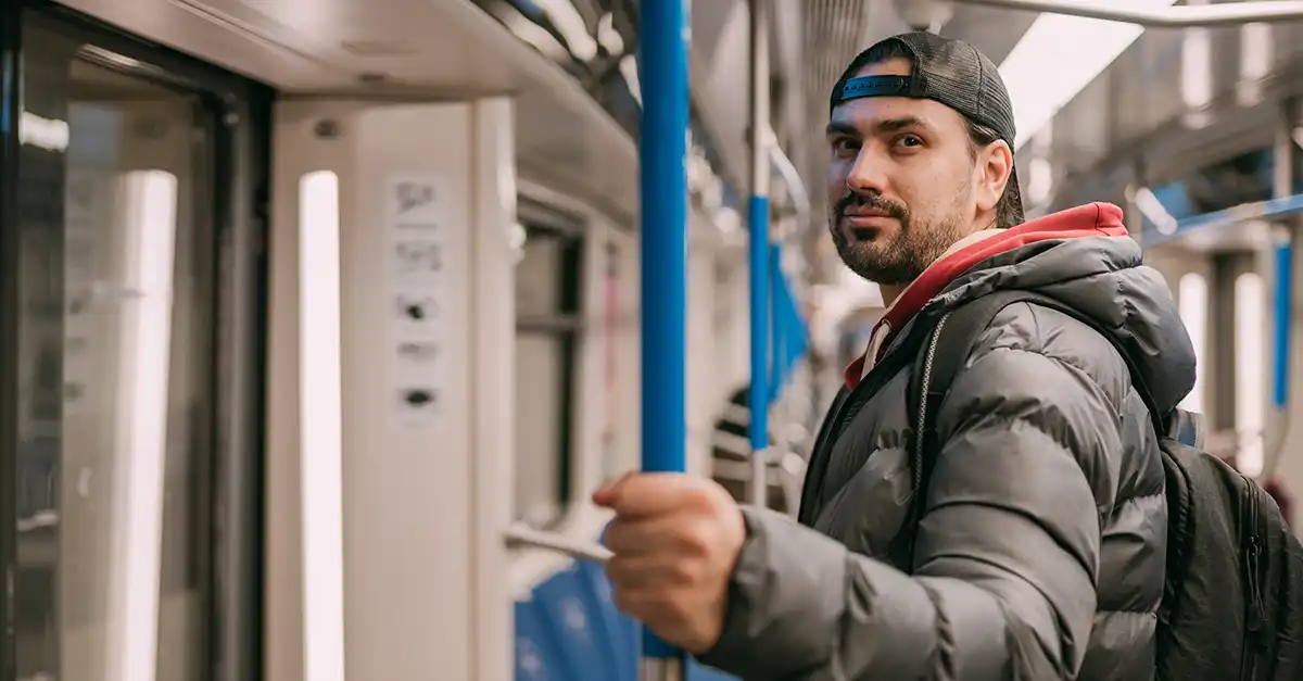 Train passenger