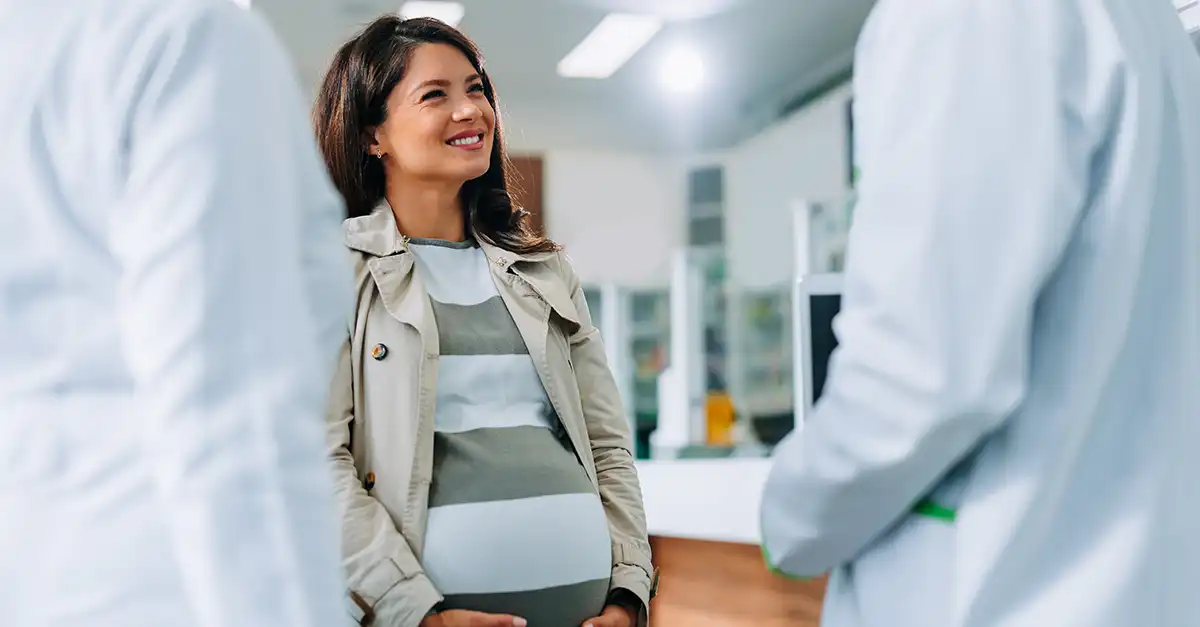 Cheerful pregnancy