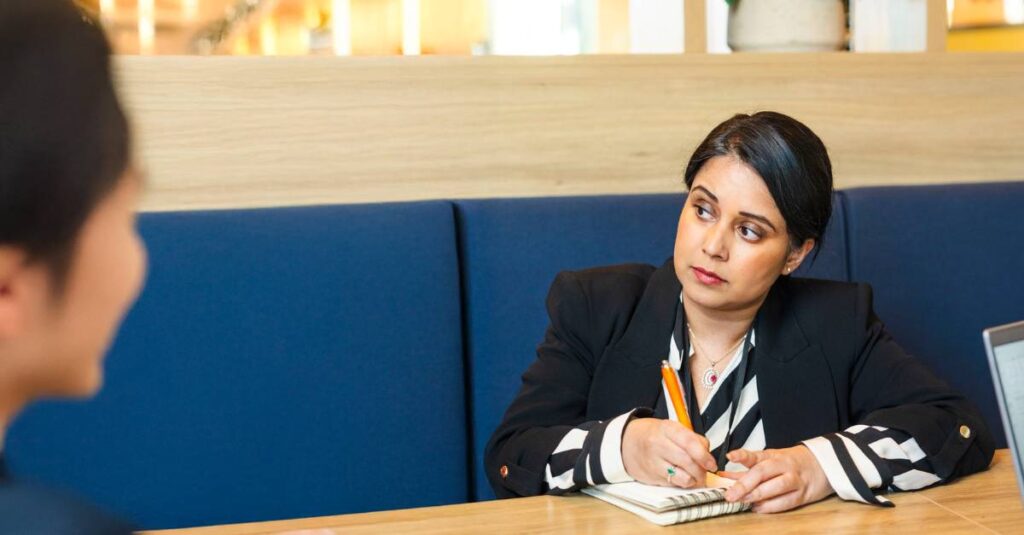 serieus kijkende collega ivm einde dienstverband