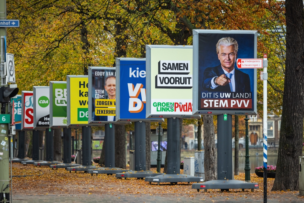 foto van billboards partijen